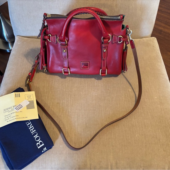 Dooney & Bourke Cherry Red Satchel - Picture 4 of 9